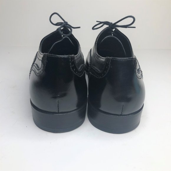 Mario Bruni Black Capped Oxfords Hand Made main image 8